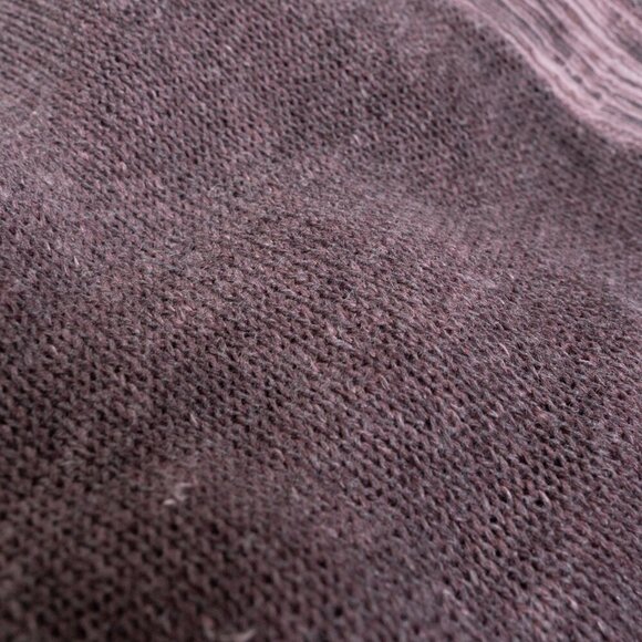 Grizas Washed Linen Sweater Oversized Purple Brown Lagenlook Boho - Picture 6 of 16